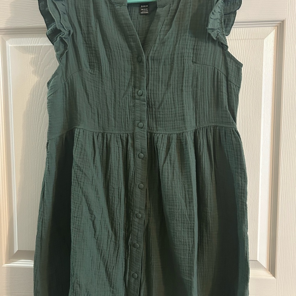 SHEIN Green Mini Dress
